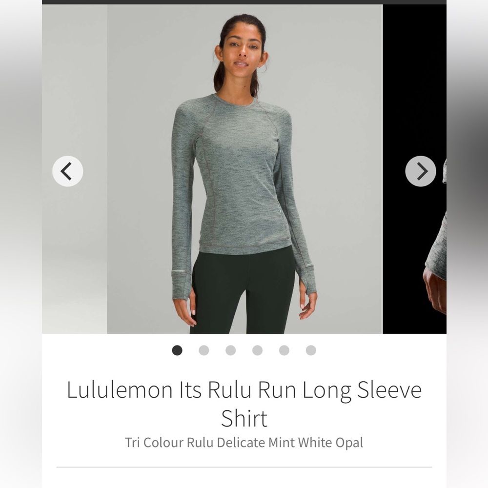 Lululemon size 20 It’s Rulu Run long sleeve shirt
